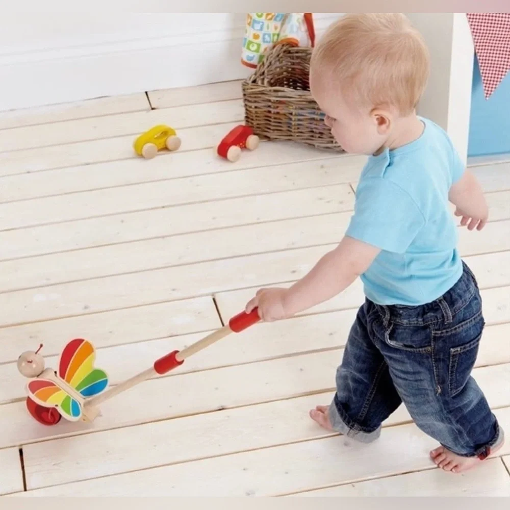 Butterfly  wood Push & Pull Toy